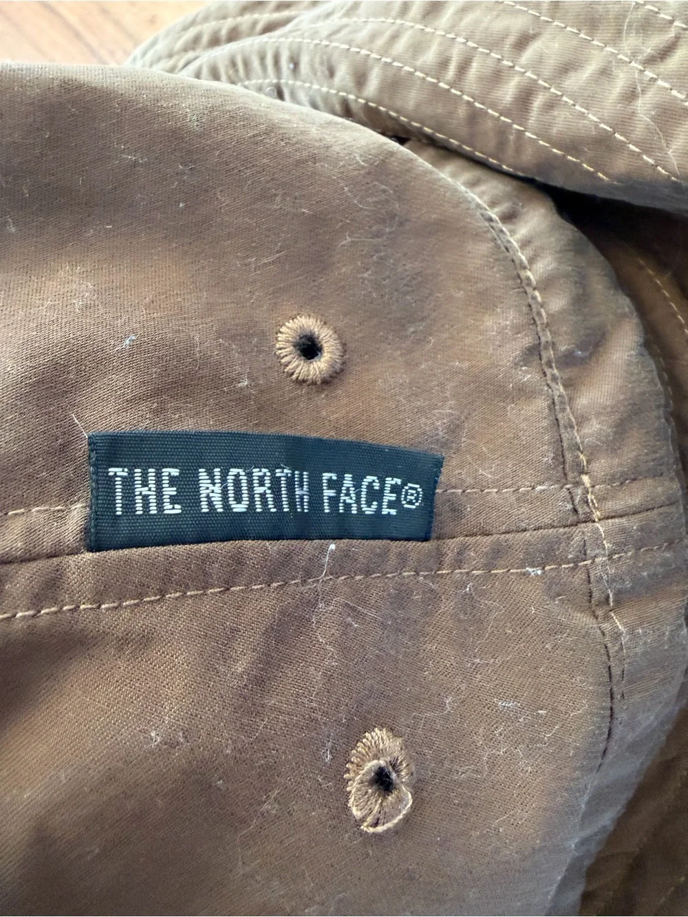 The North Face Brown Outdoor Bucket Hat with Chin Cord one size nylon